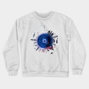 Cool Life at City Design cartoon style, futuristic with abstract pattern Gift Crewneck Sweatshirt